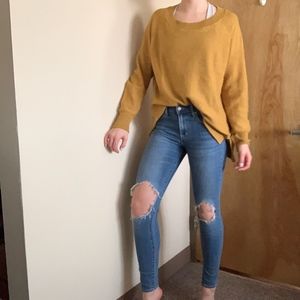 Levi's High Rise Skinny Jeans Distressed Knees